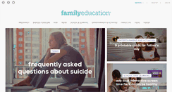 Desktop Screenshot of familyeducation.com